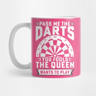 Darts Queen Funny Darts Women Mug